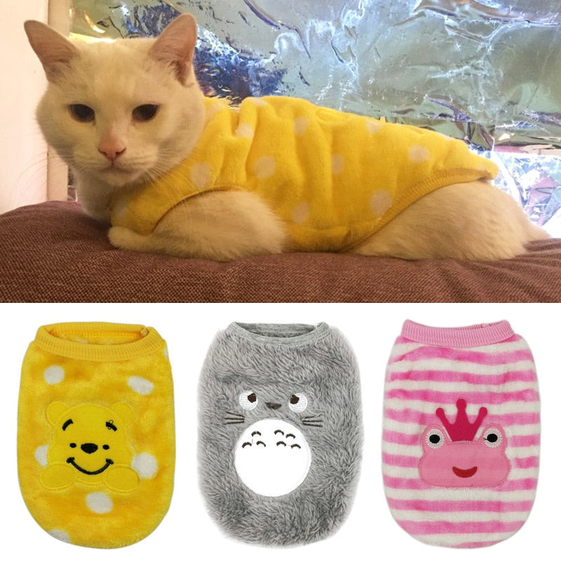 Soft Fleece Kitten Coat